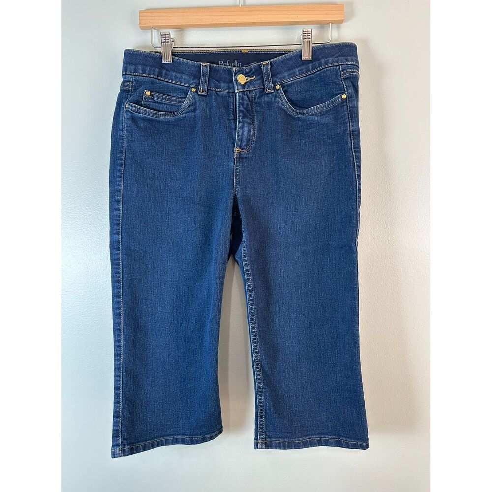 Rafaella Weekend Denim Capri Jeans Womens Size 10 Stretch Blue Cropped